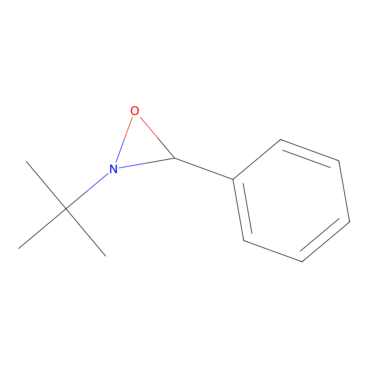 2-(1,1-Dimethylethyl)-3-phenyloxaziridine molecular structure, CAS 7731-34-2