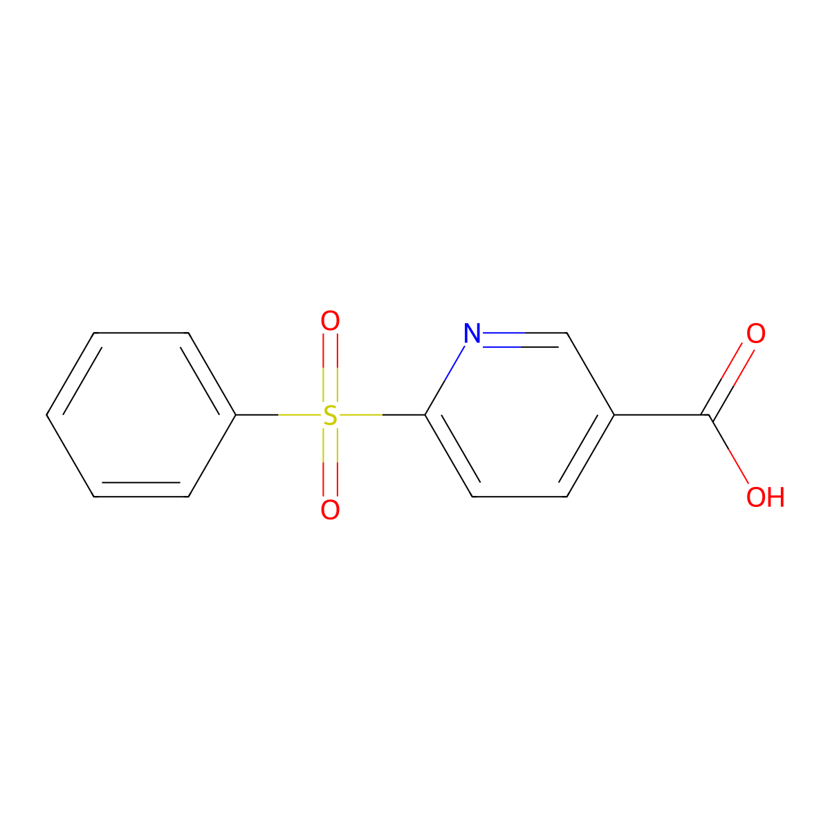6-(Phenylsulfonyl)nicotinic acid molecular structure, CAS 773100-17-7