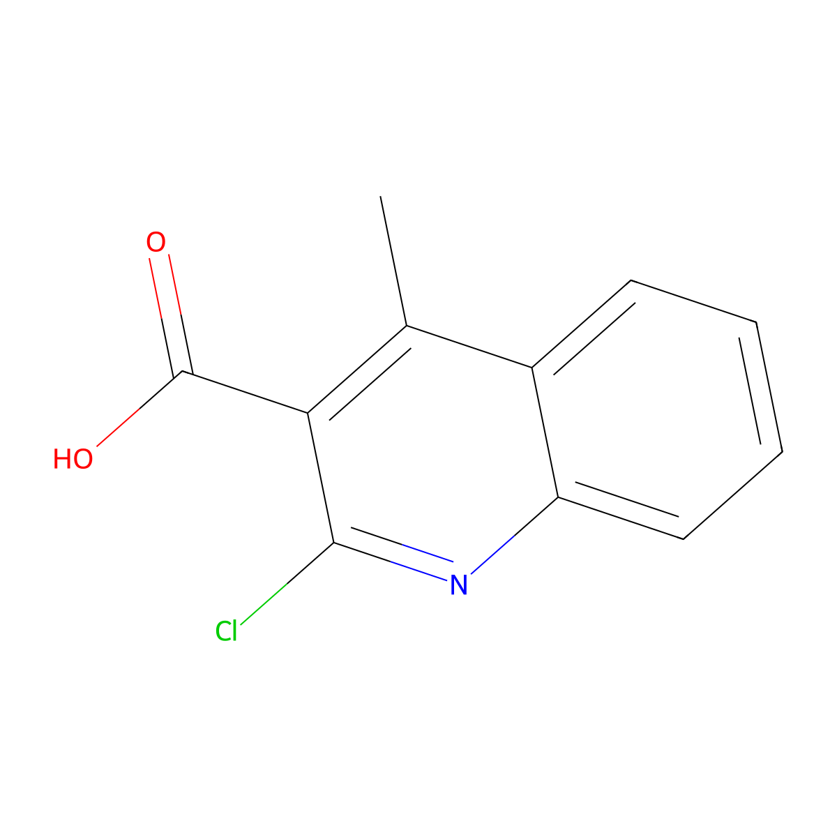 2-Chloro-4-methylquinoline-3-carboxylic acid molecular structure, CAS 773100-20-2
