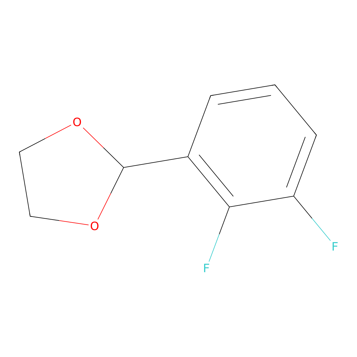 2-(2,3-Difluorophenyl)[1,3]dioxolane molecular structure, CAS 773101-60-3