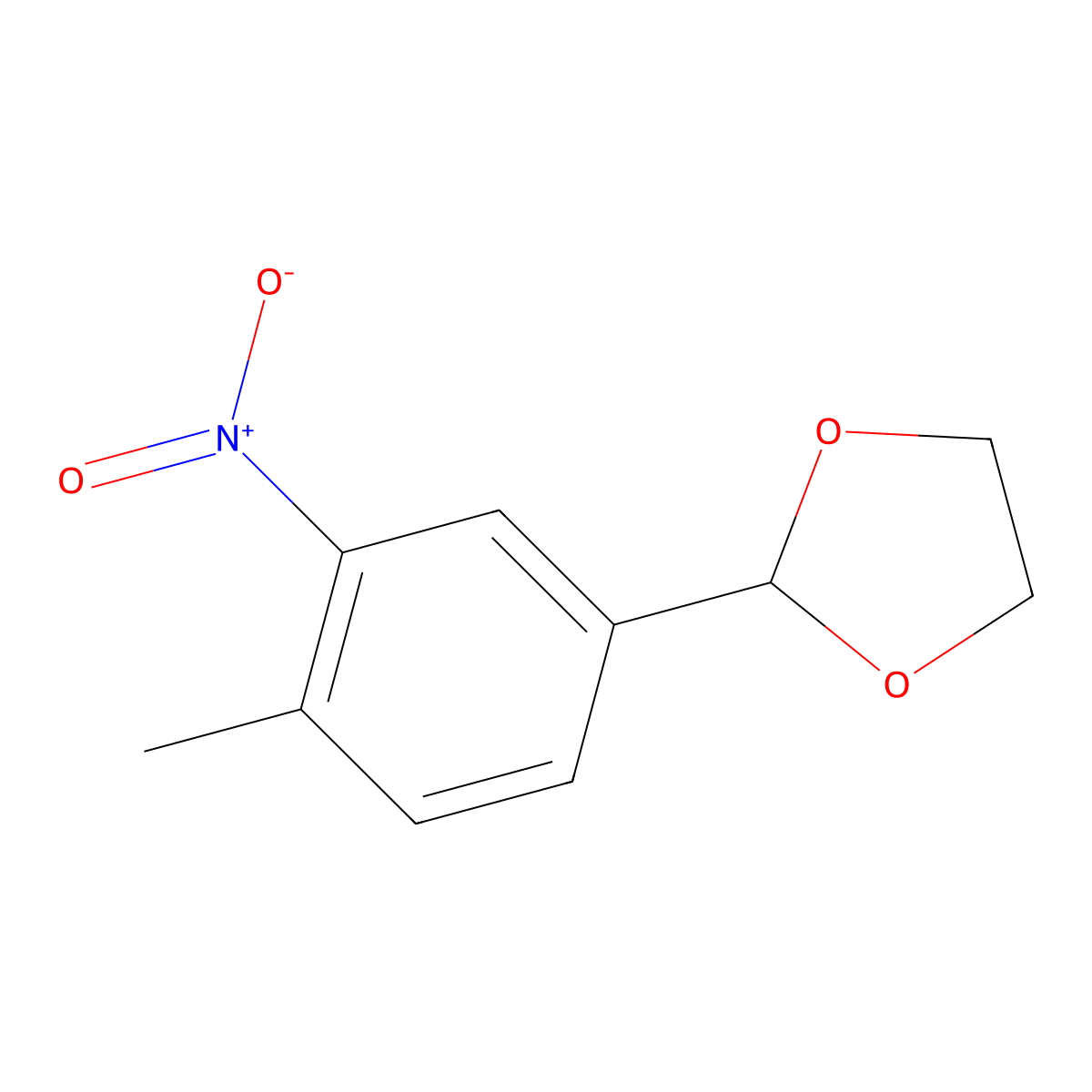 2-(4-Methyl-3-nitrophenyl)-1,3-dioxolane molecular structure, CAS 773101-71-6