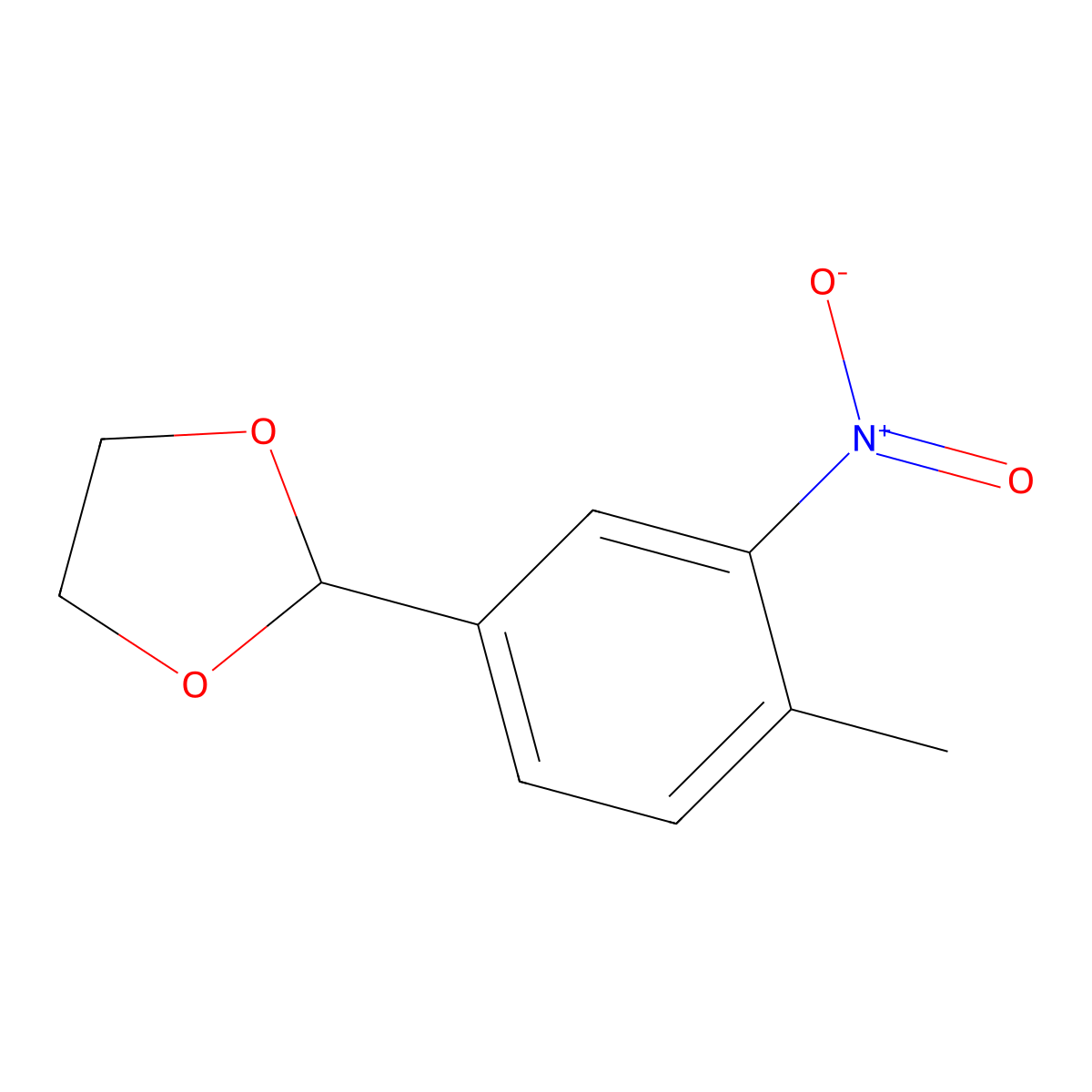 2-(4-Methyl-3-nitrophenyl)-1,3-dioxolane molecular structure, CAS 773101-71-6