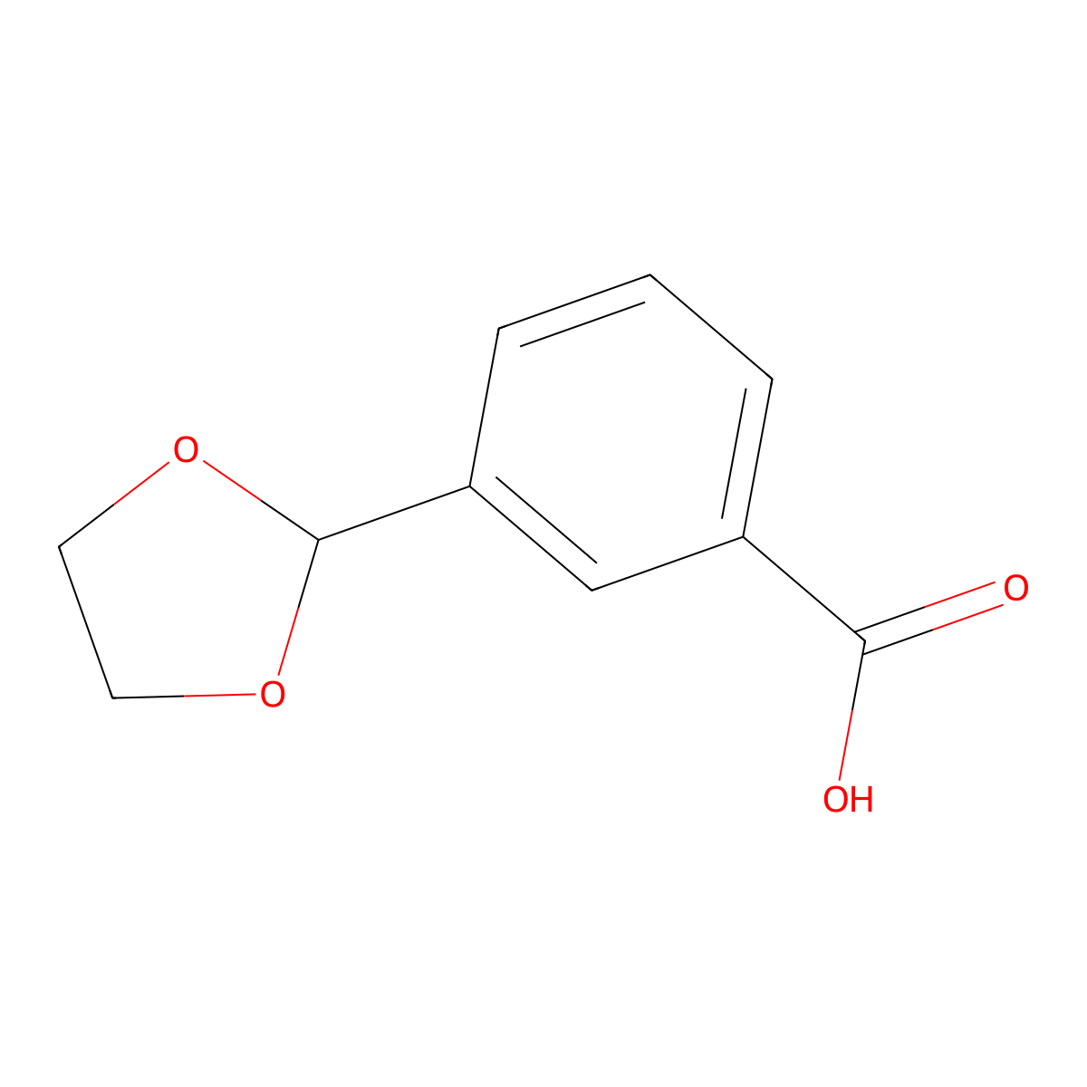 3-(1,3-Dioxolan-2-yl)benzoic acid molecular structure, CAS 773101-97-6