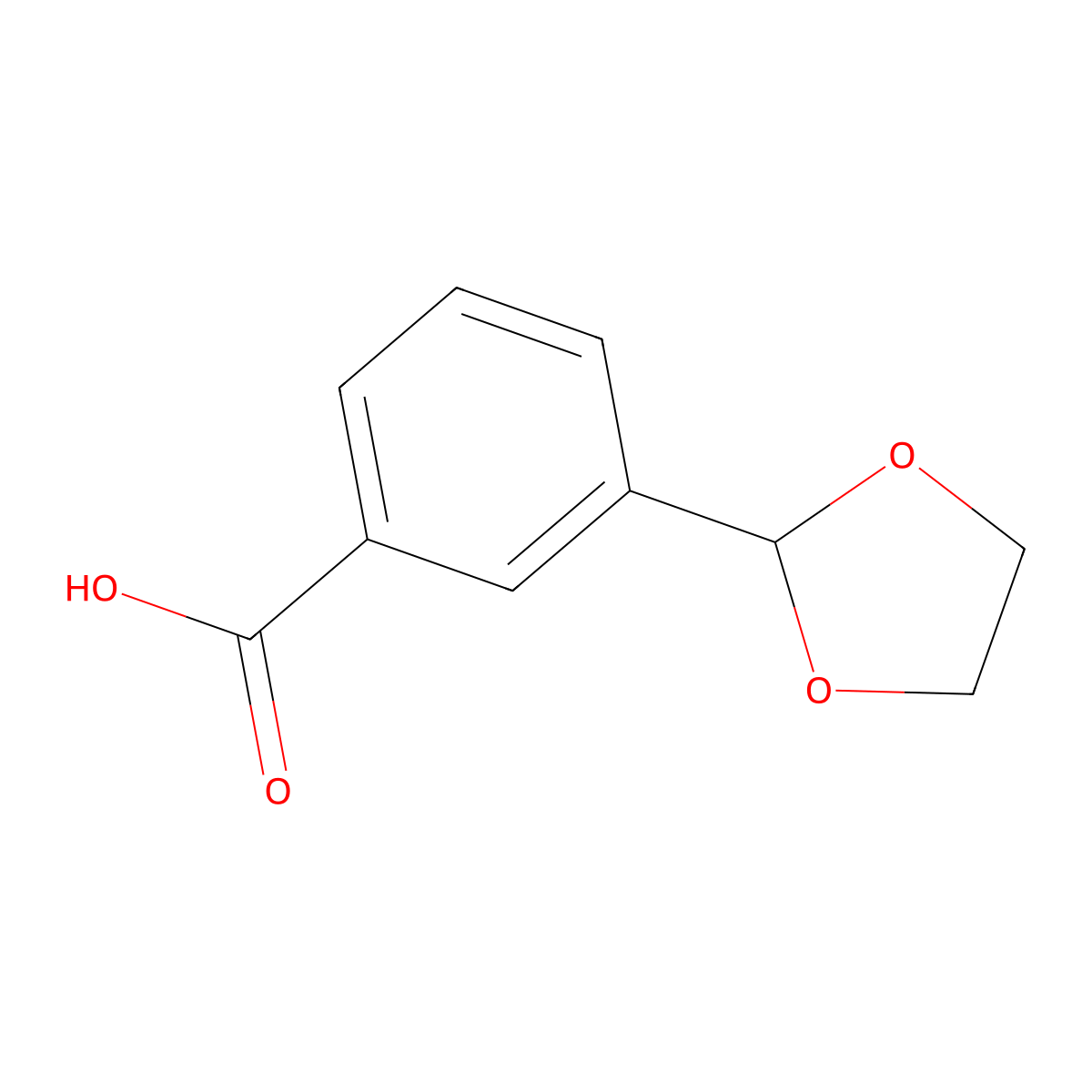 3-(1,3-Dioxolan-2-yl)benzoic acid molecular structure, CAS 773101-97-6