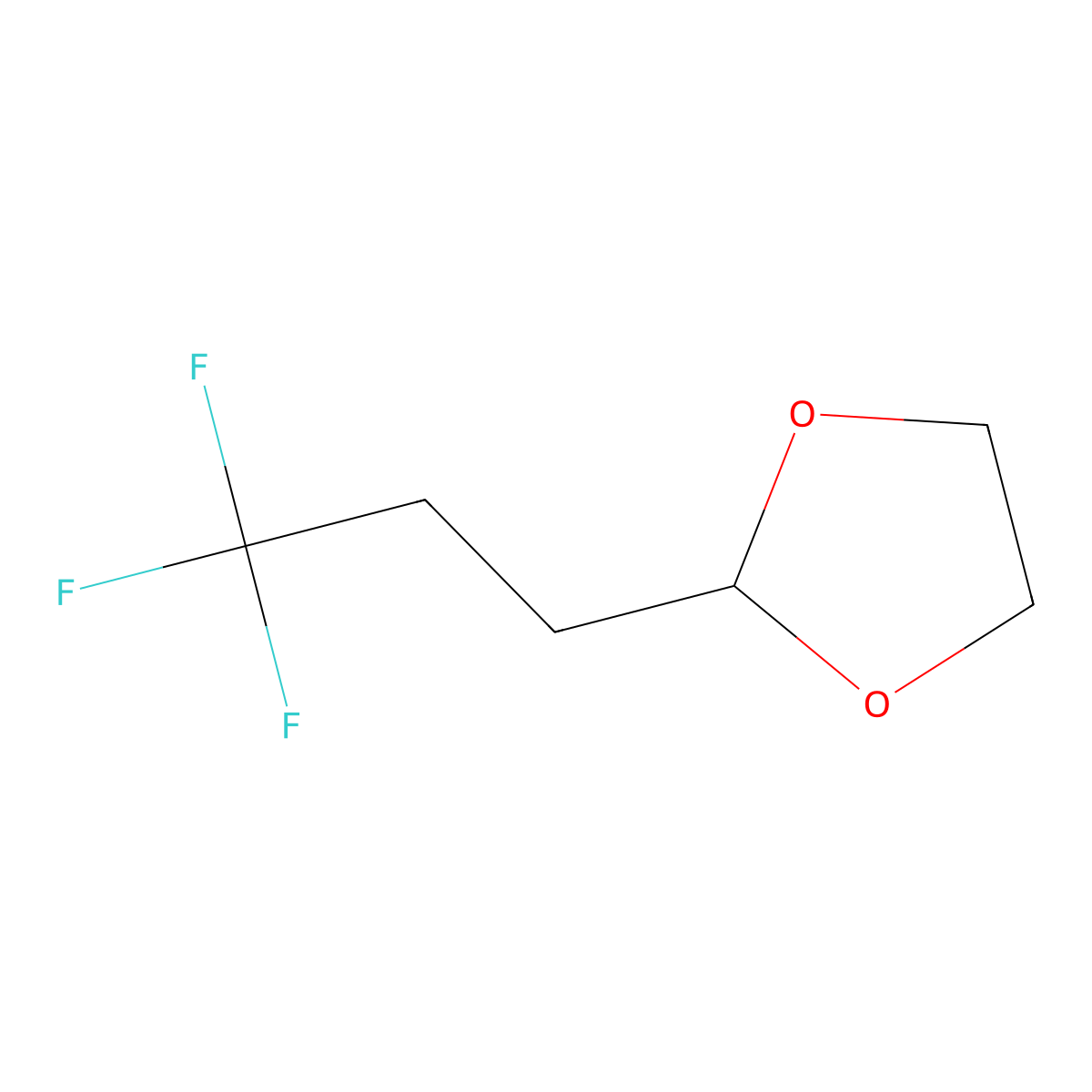 2-(3,3,3-Trifluoropropyl)-1,3-dioxolane molecular structure, CAS 773102-97-9