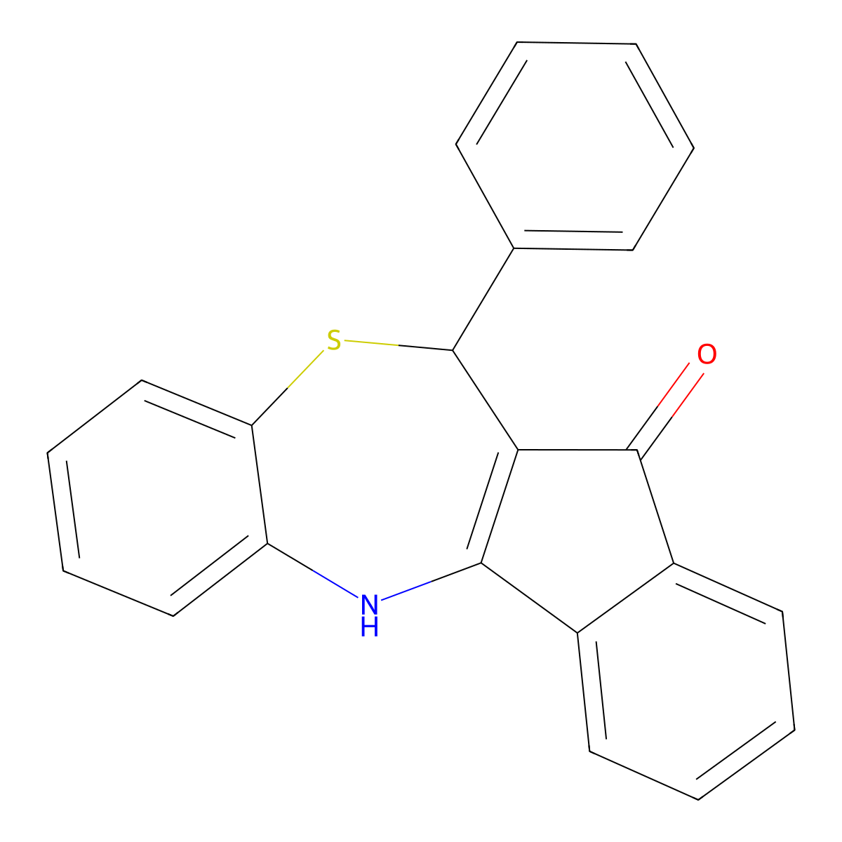 6-phenyl-6H-benzo[b]indeno[1,2-e][1,4]thiazepin-5-ol molecular structure, CAS 773103-25-6