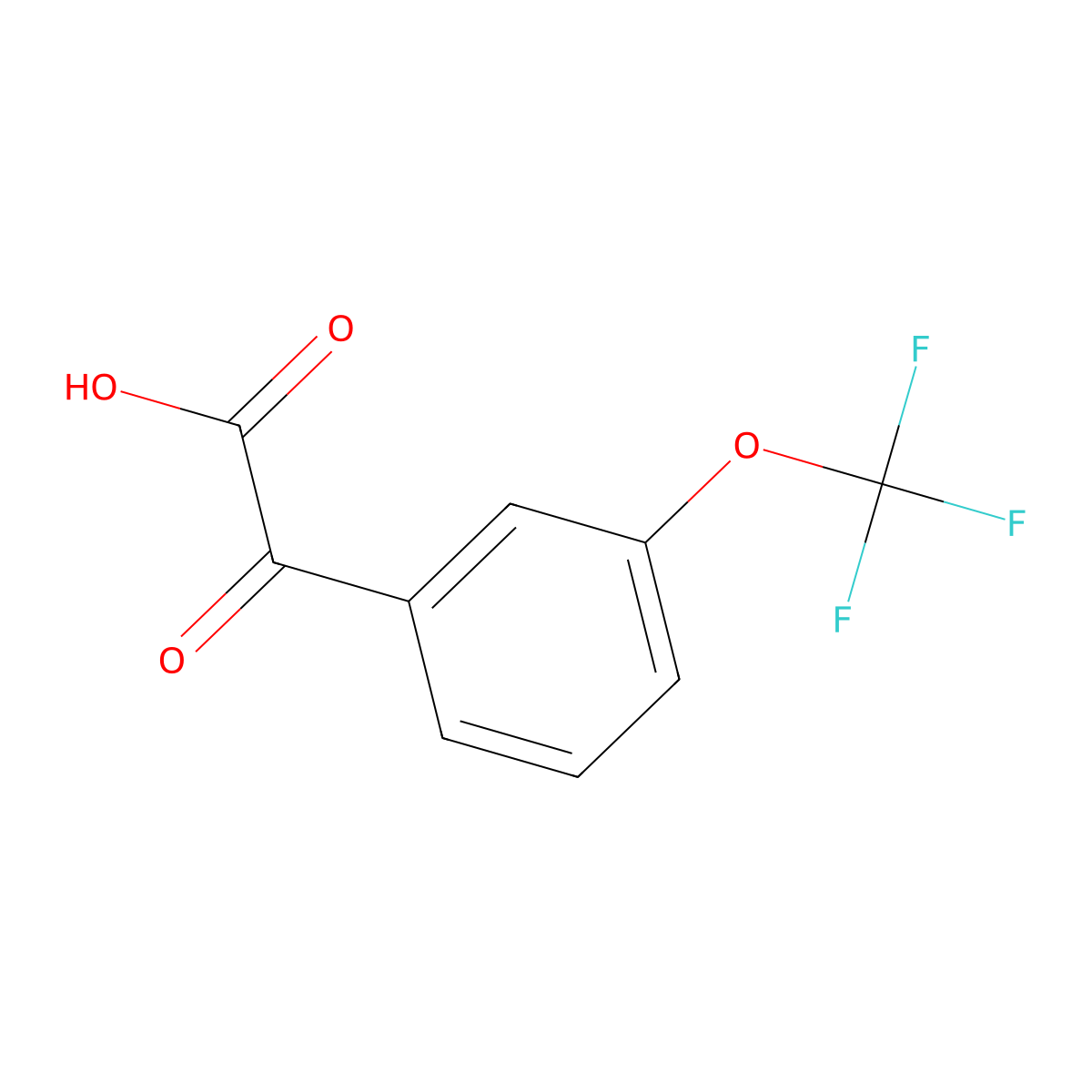 2-Oxo-2-(3-(trifluoromethoxy)phenyl)acetic acid molecular structure, CAS 773109-16-3