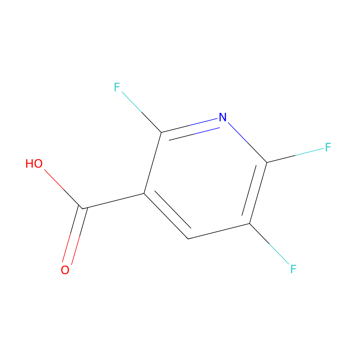 2,5,6-Trifluoronicotinic acid molecular structure, CAS 773109-19-6