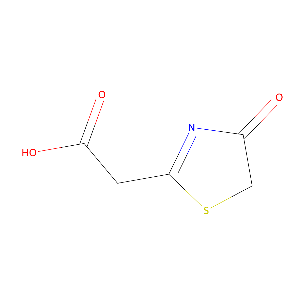 (4-Oxo-4,5-dihydro-1,3-thiazol-2-yl)acetic acid molecular structure, CAS 773109-75-4