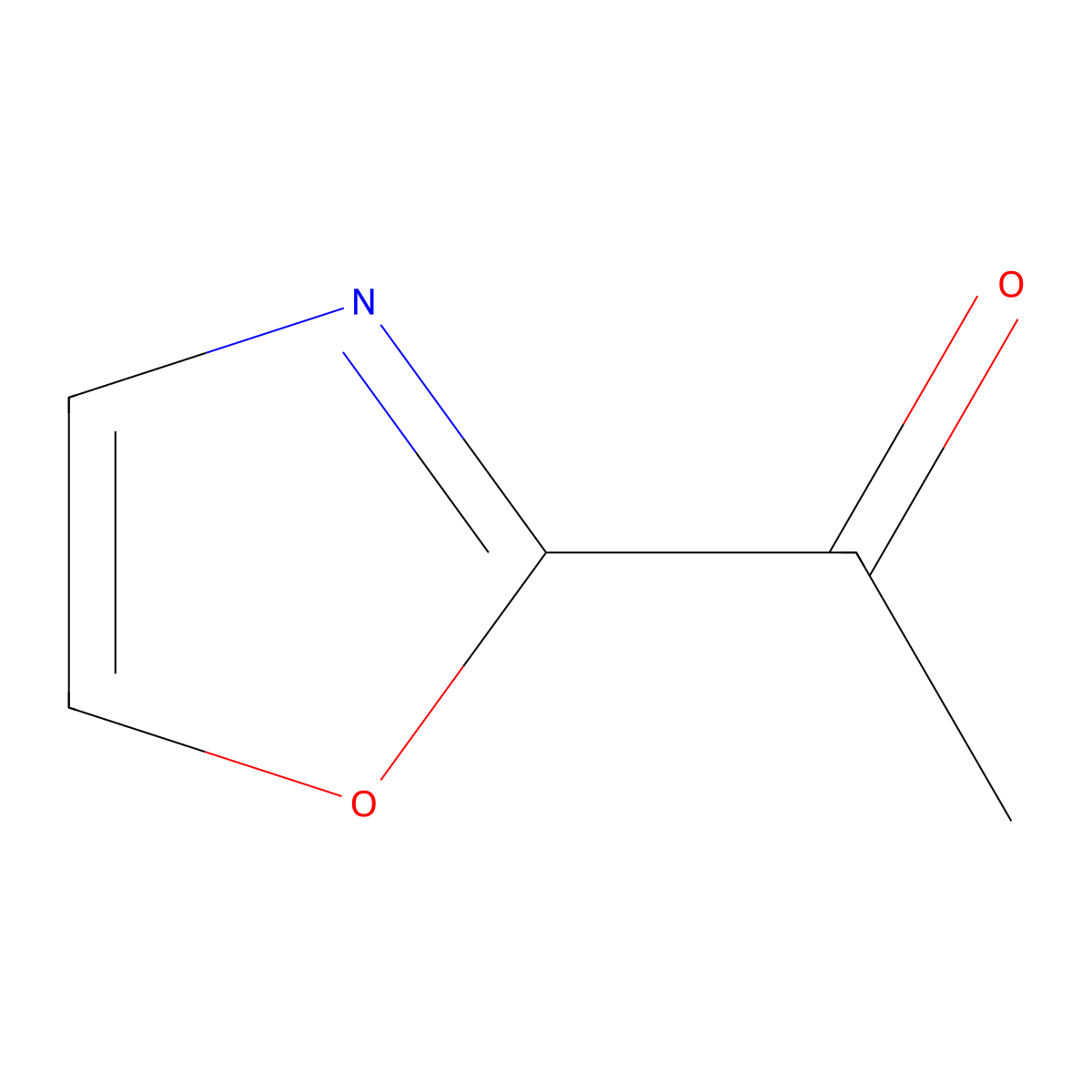 1-(1,3-Oxazol-2-yl)ethan-1-one molecular structure, CAS 77311-07-0