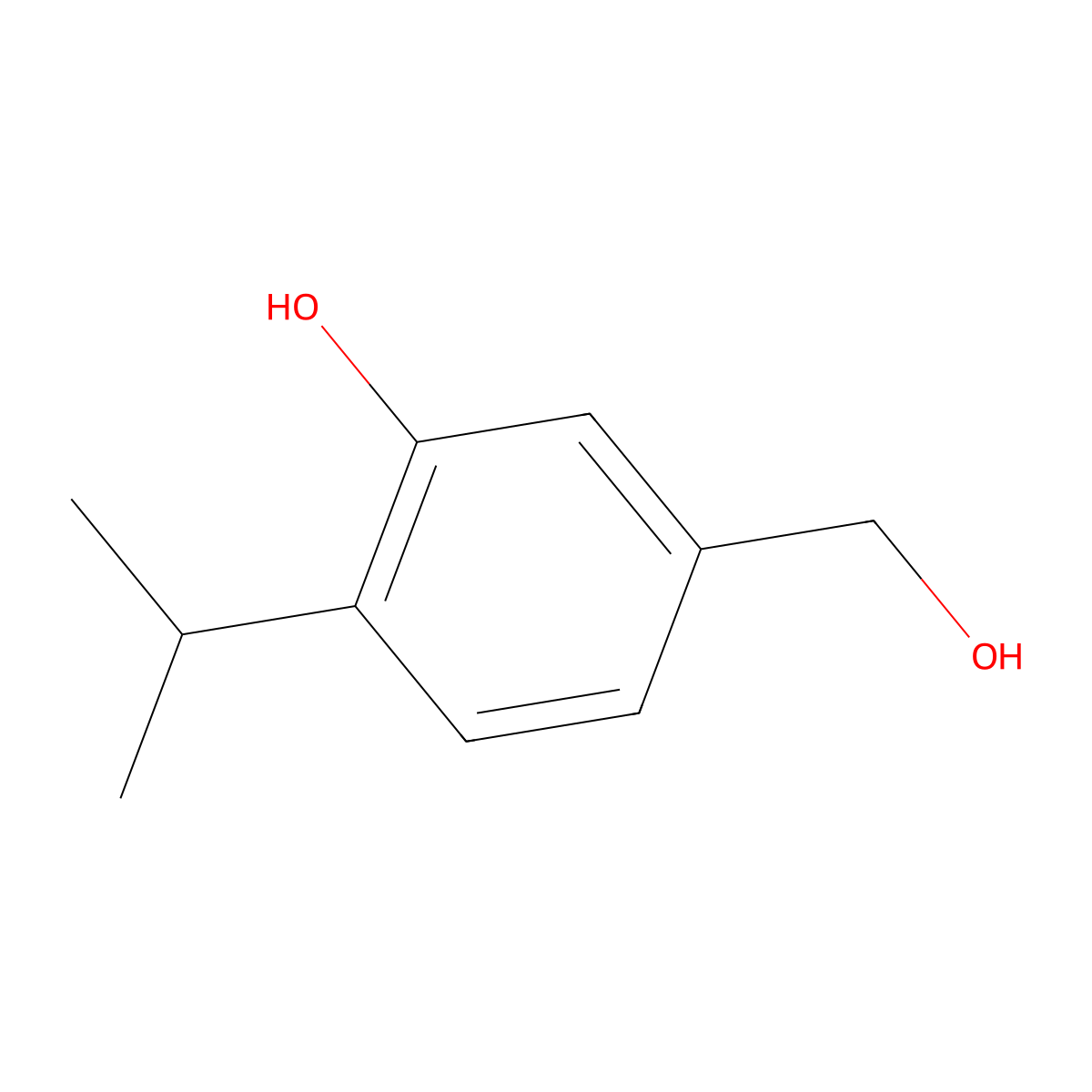 5-(Hydroxymethyl)-2-(propan-2-yl)phenol molecular structure, CAS 77311-68-3