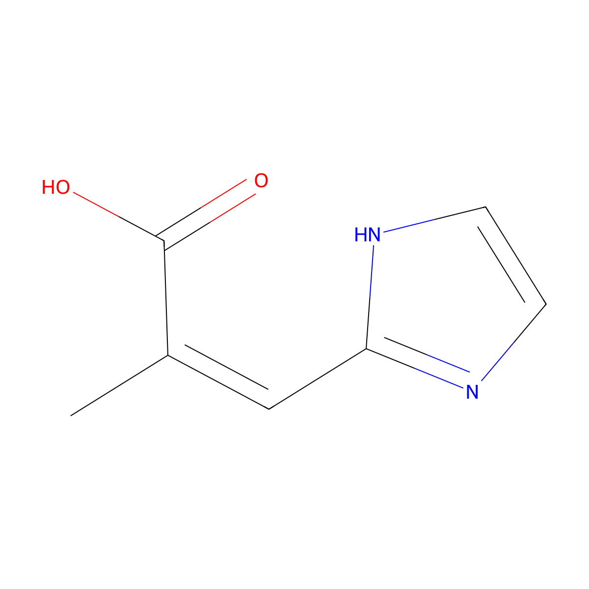 3-(1H-Imidazol-2-yl)-2-methylacrylic acid molecular structure, CAS 773112-64-4