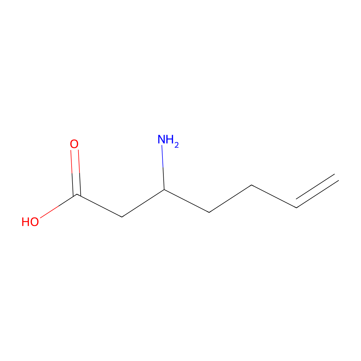 3-Aminohept-6-enoic acid molecular structure, CAS 773119-98-5