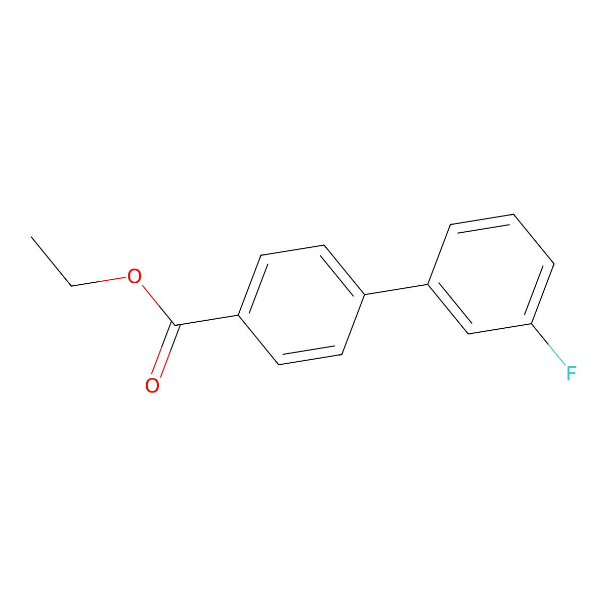 Ethyl 3'-fluoro[1,1'-biphenyl]-4-carboxylate molecular structure, CAS 773128-57-7