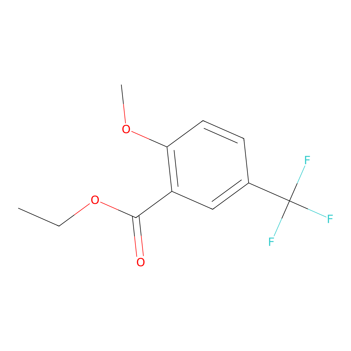 Ethyl 2-methoxy-5-(trifluoromethyl)benzoate molecular structure, CAS 773128-63-5