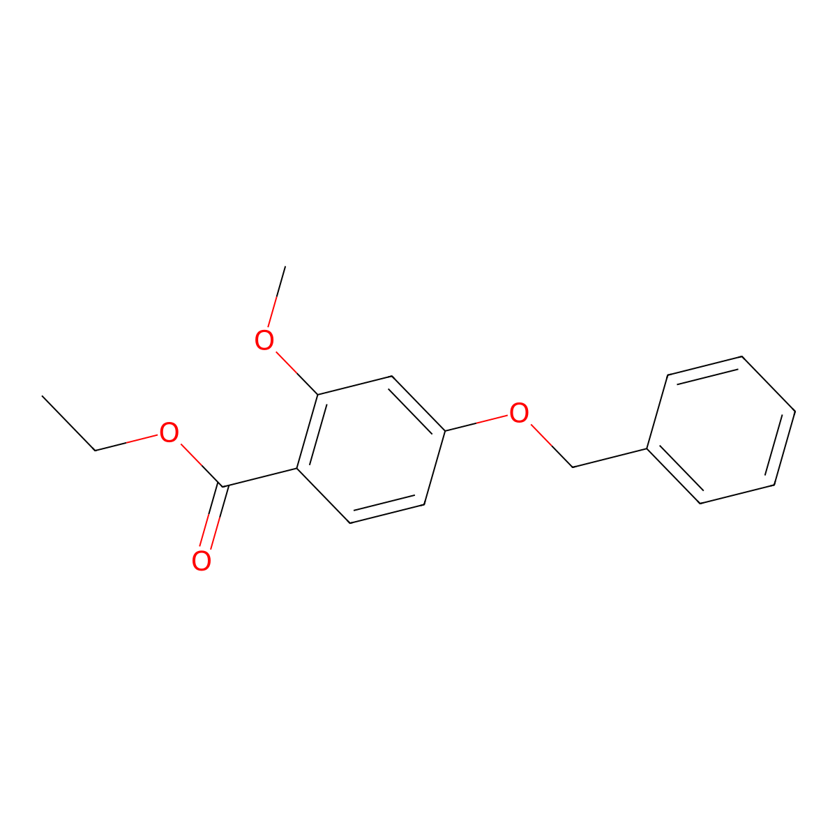 Ethyl 4-(benzyloxy)-2-methoxybenzoate molecular structure, CAS 773128-85-1