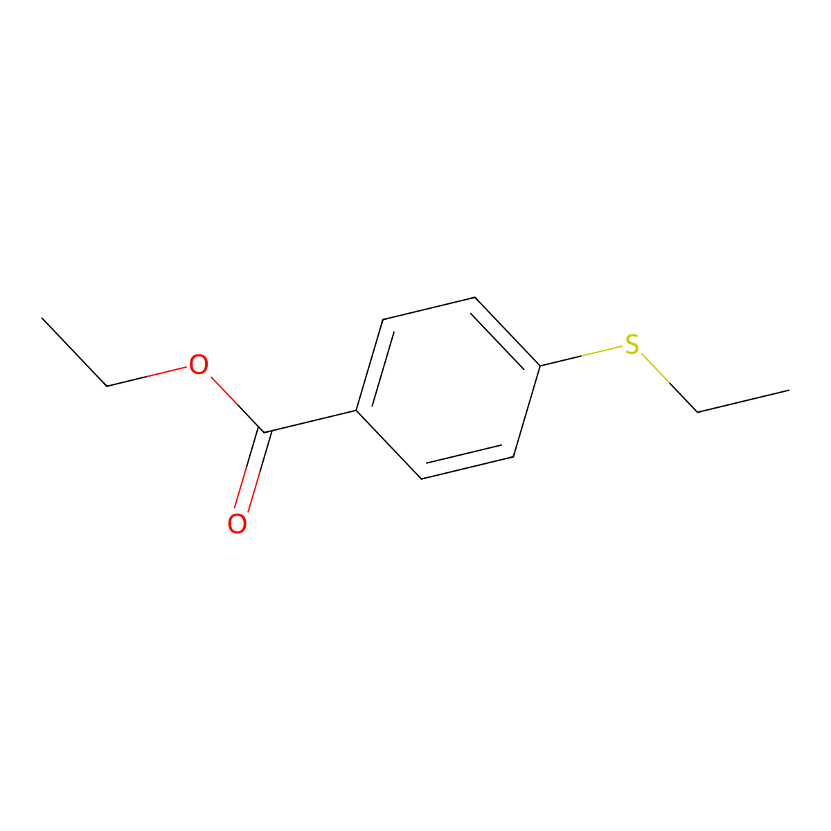Ethyl 4-(ethylthio)benzoate molecular structure, CAS 773128-86-2