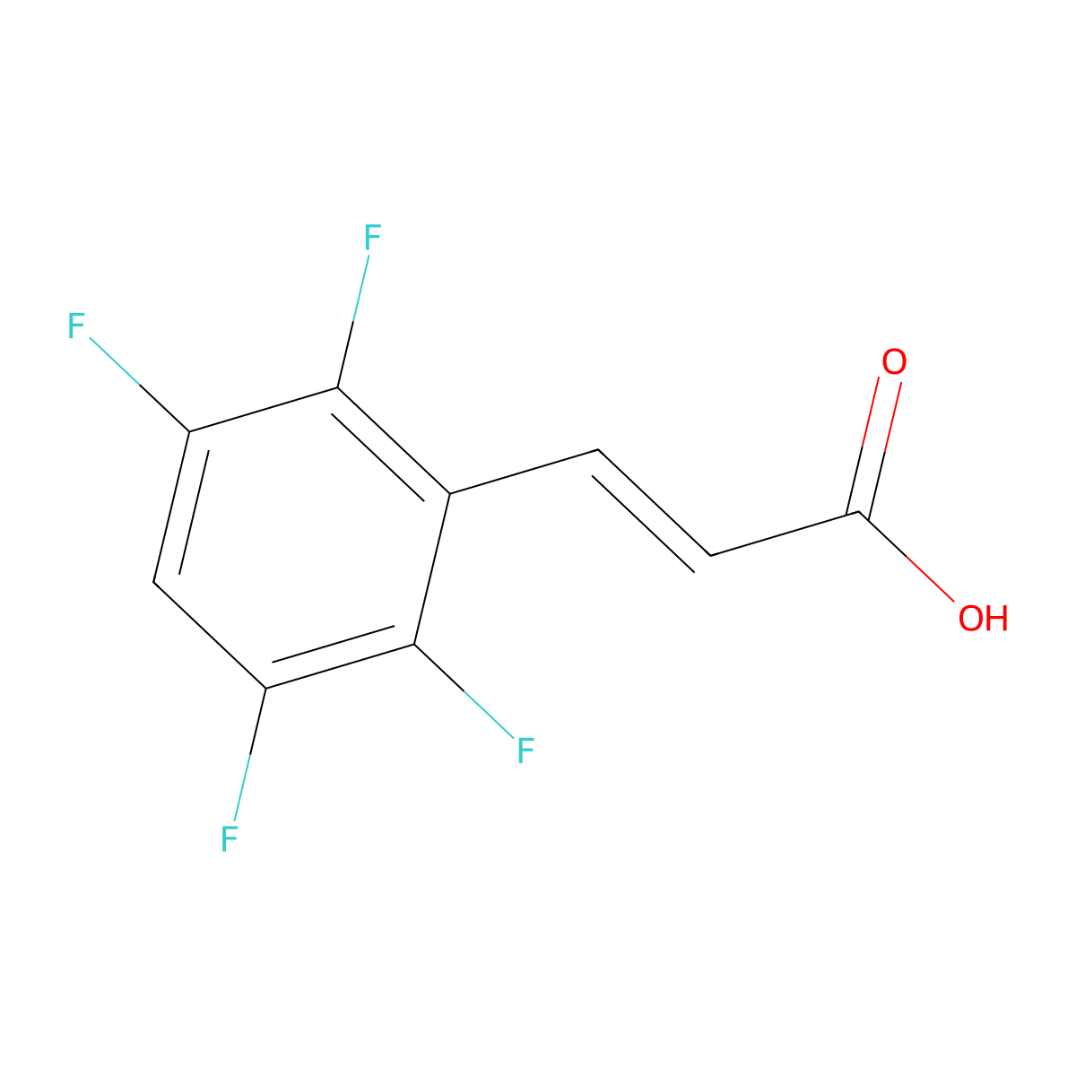 (E)-3-(2,3,5,6-Tetrafluorophenyl)acrylic acid molecular structure, CAS 773129-22-9