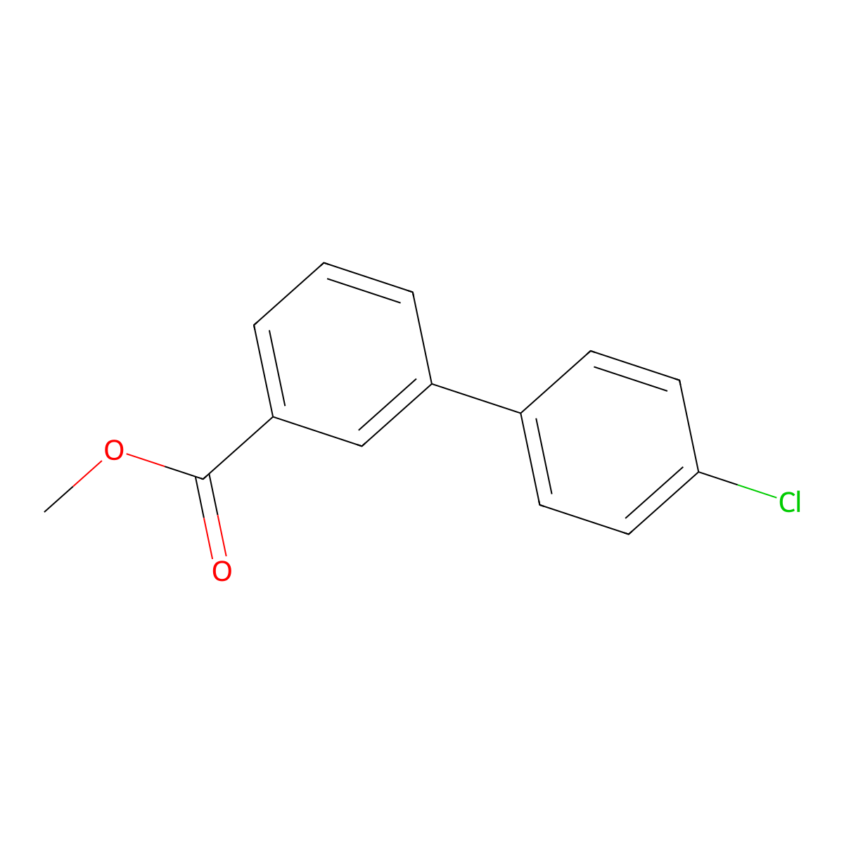 Methyl 4'-chloro[1,1'-biphenyl]-3-carboxylate molecular structure, CAS 773134-21-7