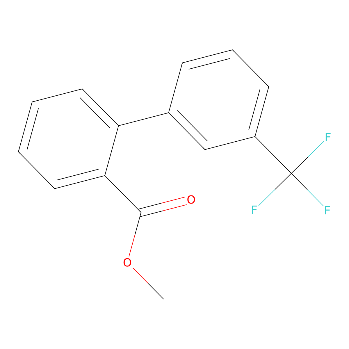 Methyl 2-[3-(trifluoromethyl)phenyl]benzoate molecular structure, CAS 773134-23-9
