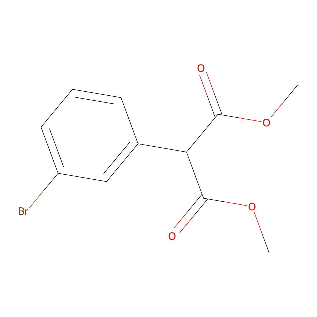 Dimethyl 2-(3-bromophenyl)malonate molecular structure, CAS 773134-24-0