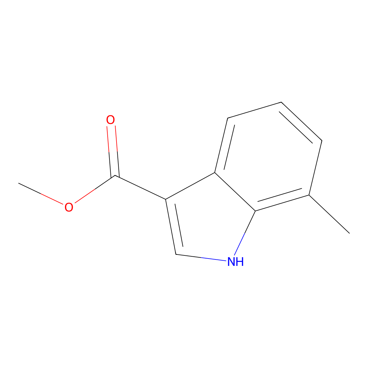 Methyl 7-methyl-1H-indole-3-carboxylate molecular structure, CAS 773134-49-9