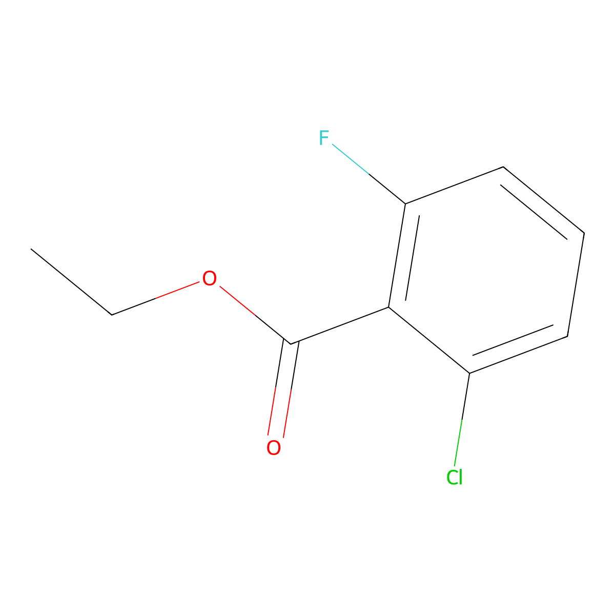 Ethyl 2-chloro-6-fluorobenzoate molecular structure, CAS 773134-56-8