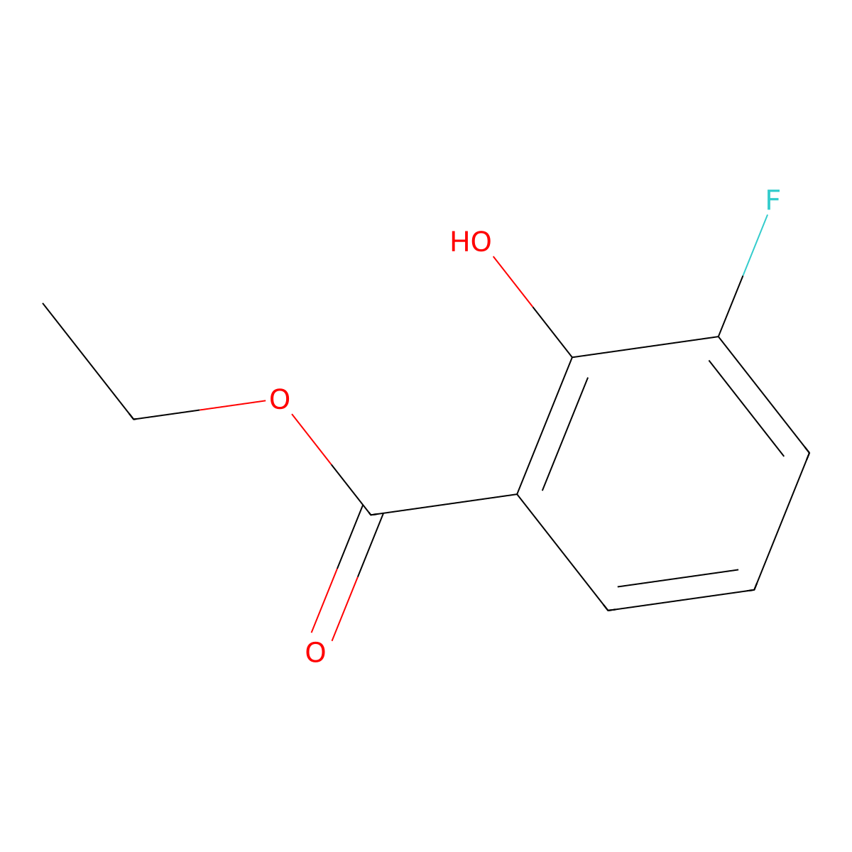 Ethyl 3-fluoro-2-hydroxybenzoate molecular structure, CAS 773134-57-9
