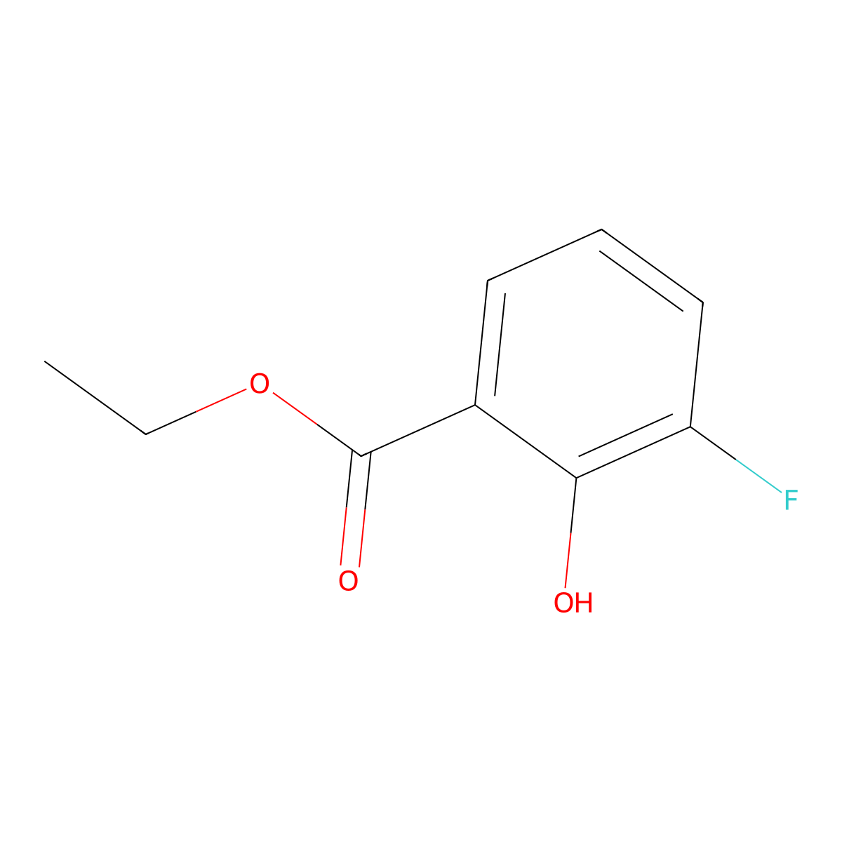 Ethyl 3-fluoro-2-hydroxybenzoate molecular structure, CAS 773134-57-9