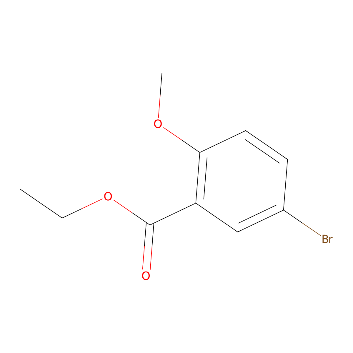 Ethyl 5-bromo-2-methoxybenzoate molecular structure, CAS 773134-60-4