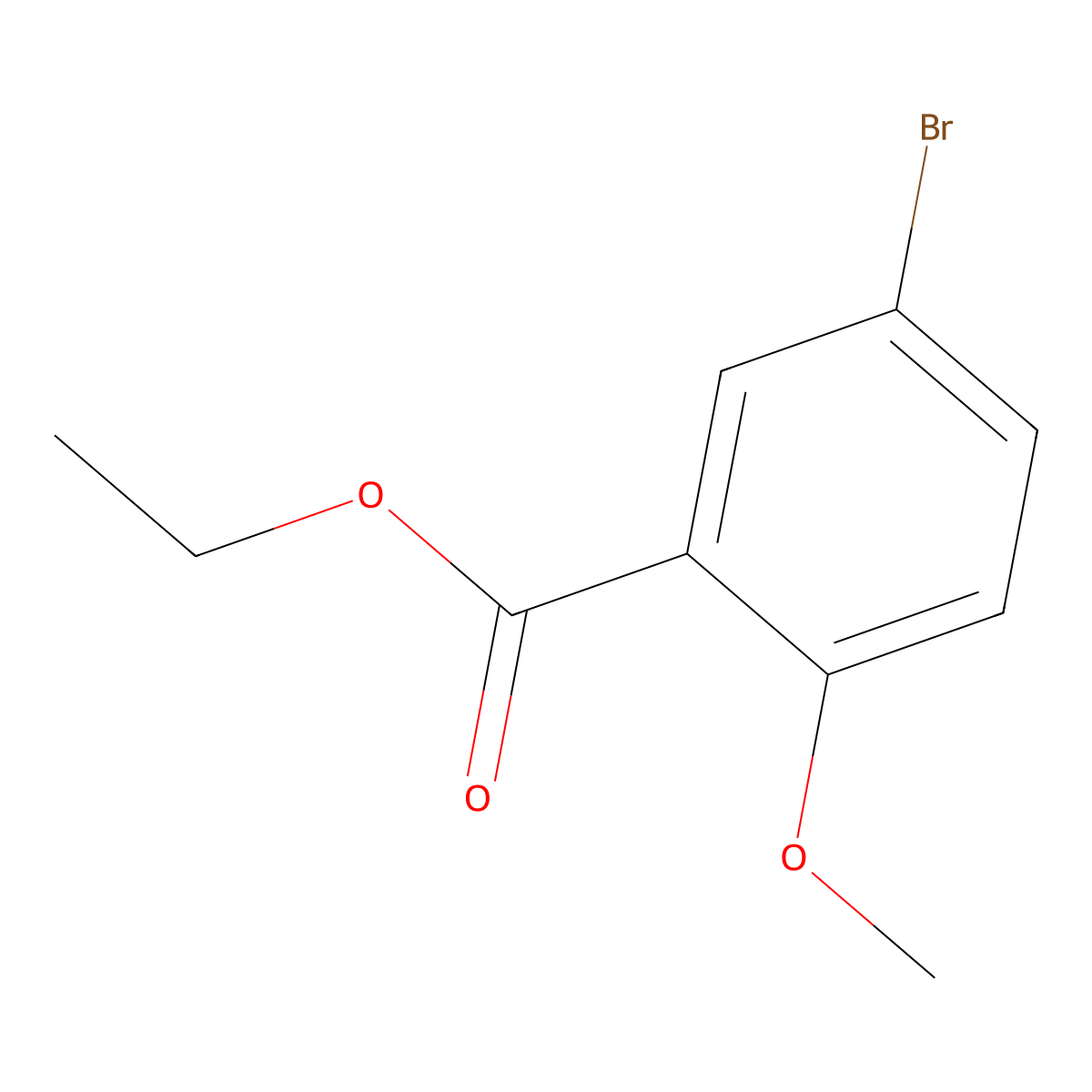 Ethyl 5-bromo-2-methoxybenzoate molecular structure, CAS 773134-60-4