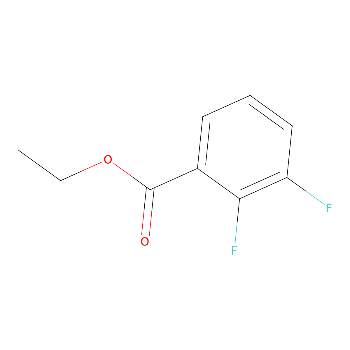 Benzoic acid, 2,3-difluoro-, ethyl ester molecular structure, CAS 773134-65-9