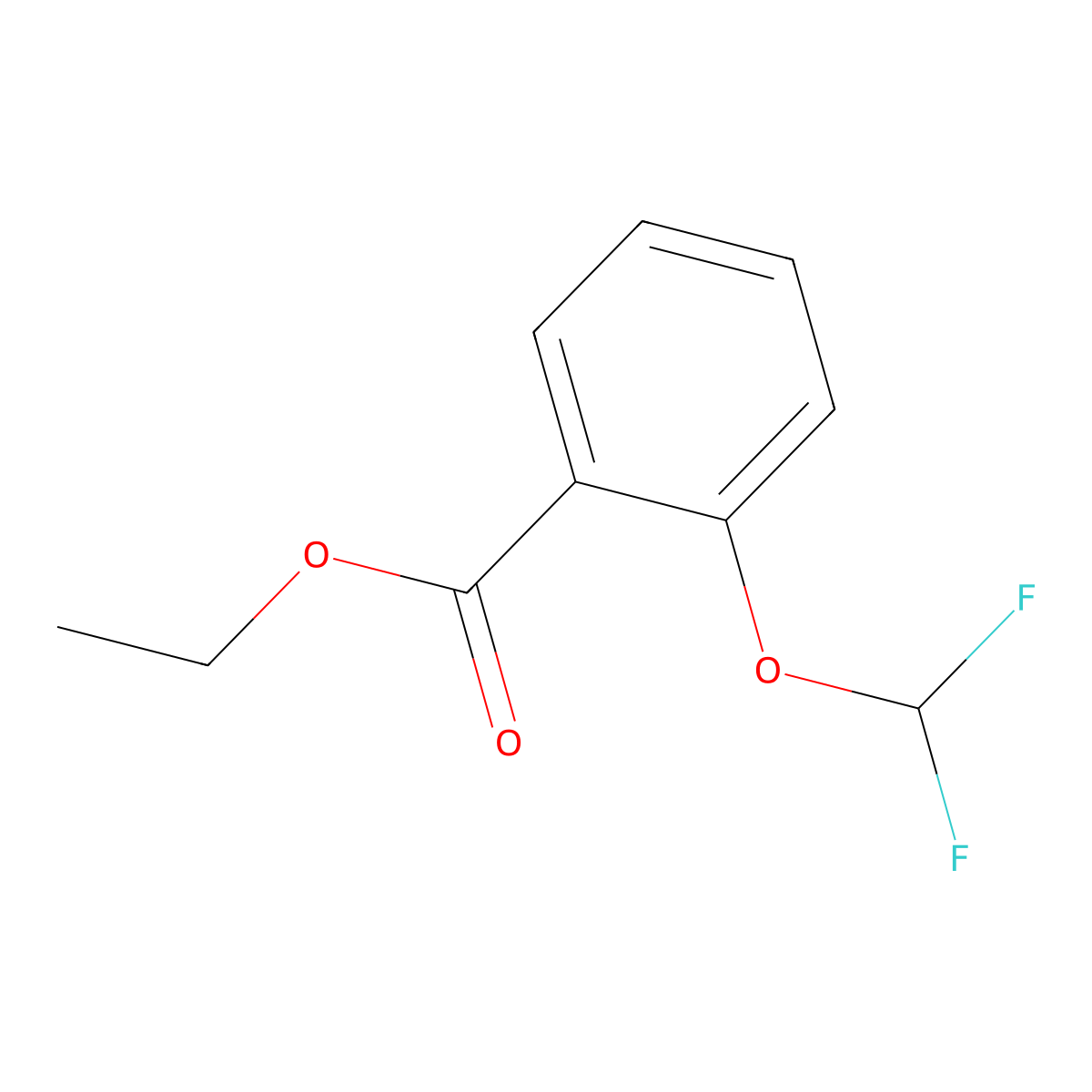 Ethyl 2-(difluoromethoxy)benzoate molecular structure, CAS 773134-77-3