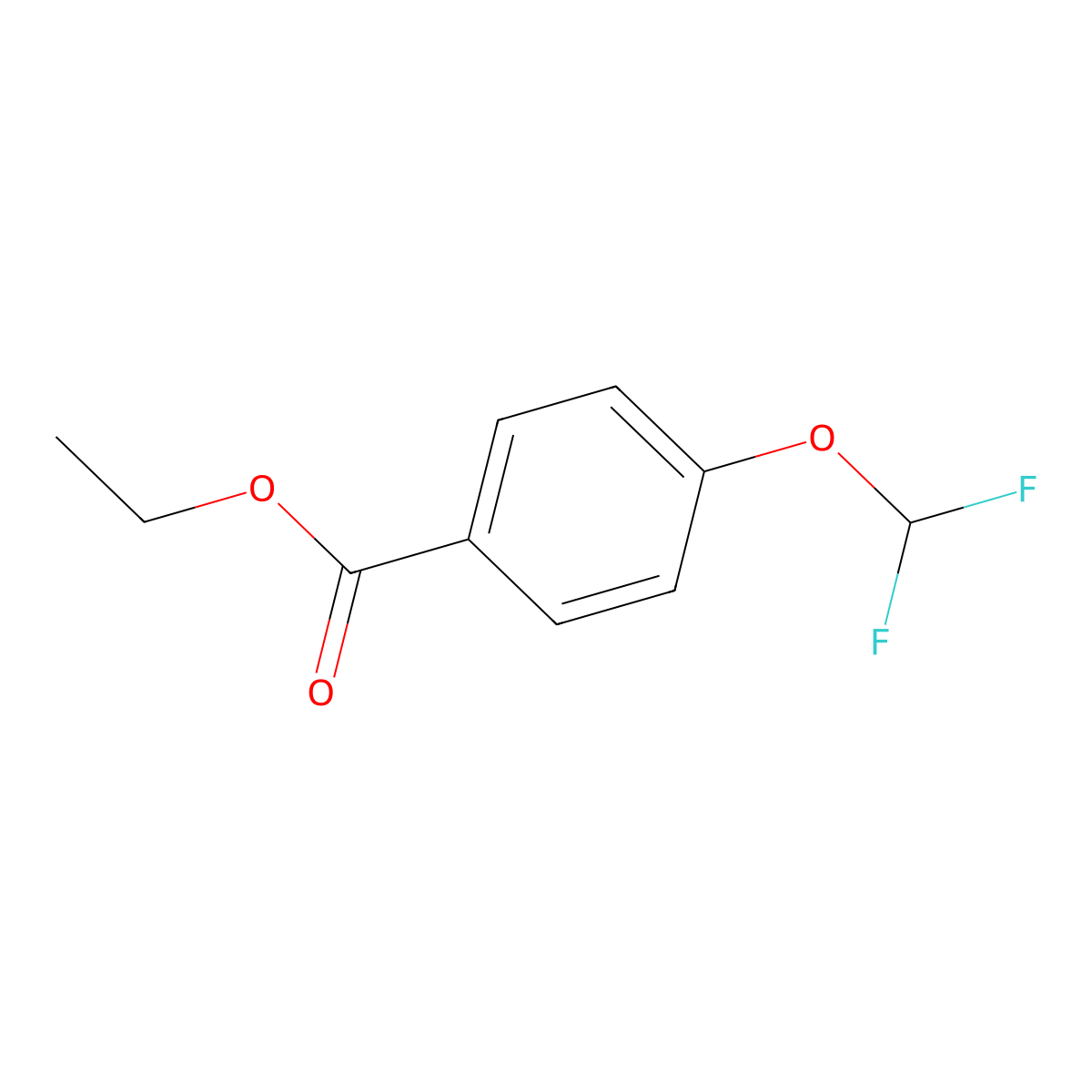 Ethyl 4-(difluoromethoxy)benzoate molecular structure, CAS 773134-78-4