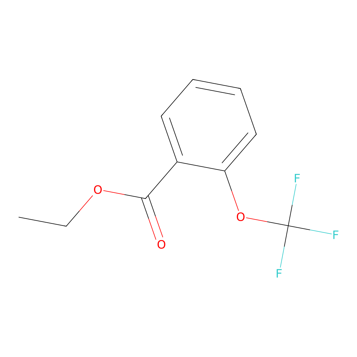 2-Trifluoromethoxy-benzoic acid ethyl ester molecular structure, CAS 773134-80-8