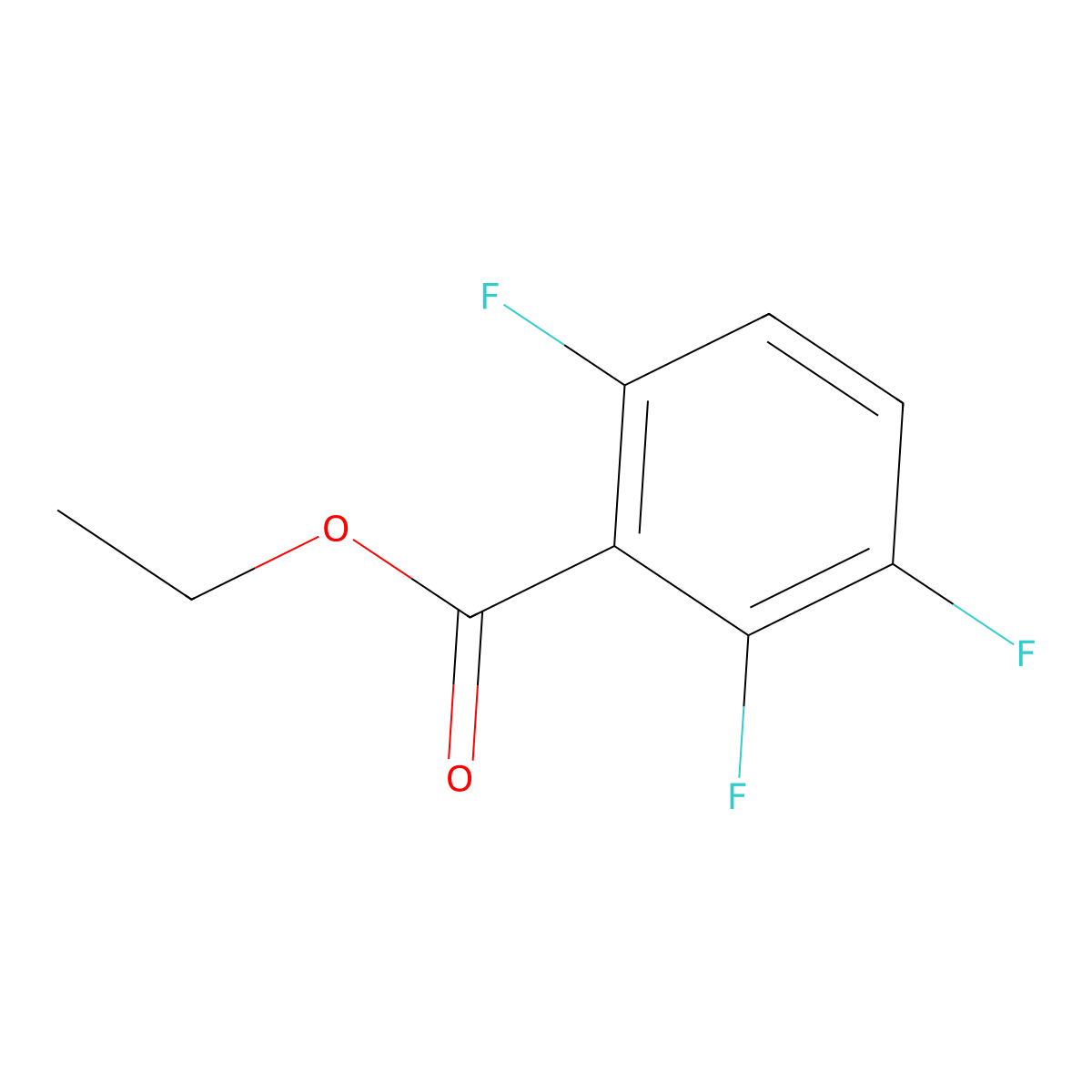 Ethyl 2,3,6-trifluorobenzoate molecular structure, CAS 773134-90-0