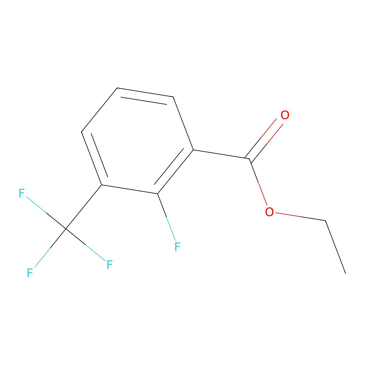 Ethyl 2-fluoro-3-(trifluoromethyl)benzoate molecular structure, CAS 773134-92-2