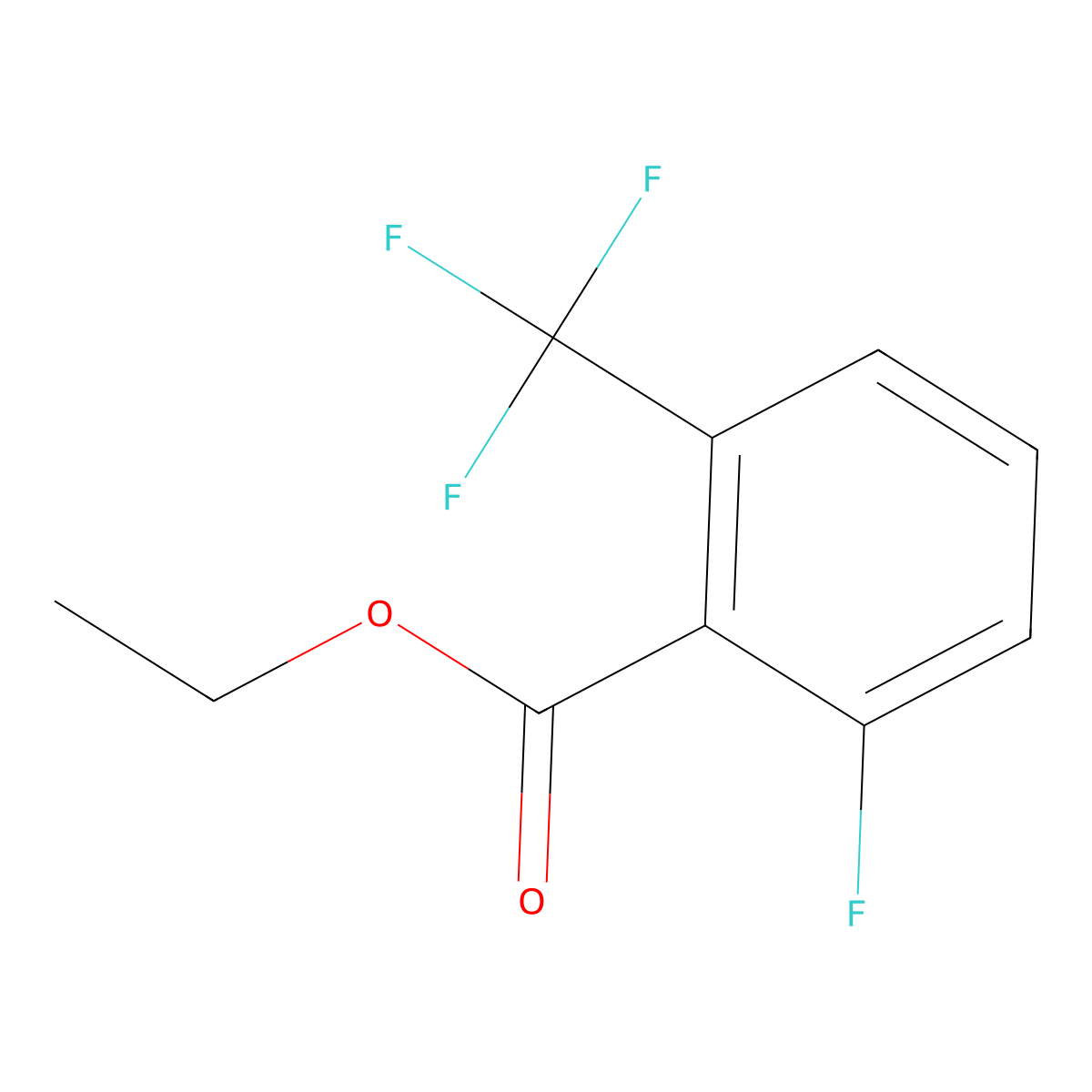 Ethyl 2-fluoro-6-(trifluoromethyl)benzoate molecular structure, CAS 773134-93-3