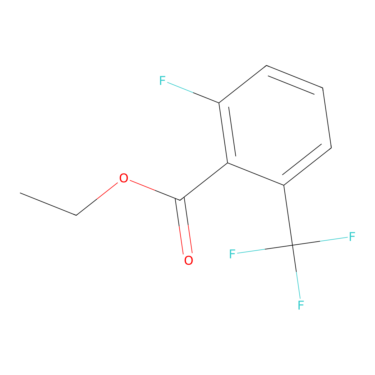 Ethyl 2-fluoro-6-(trifluoromethyl)benzoate molecular structure, CAS 773134-93-3