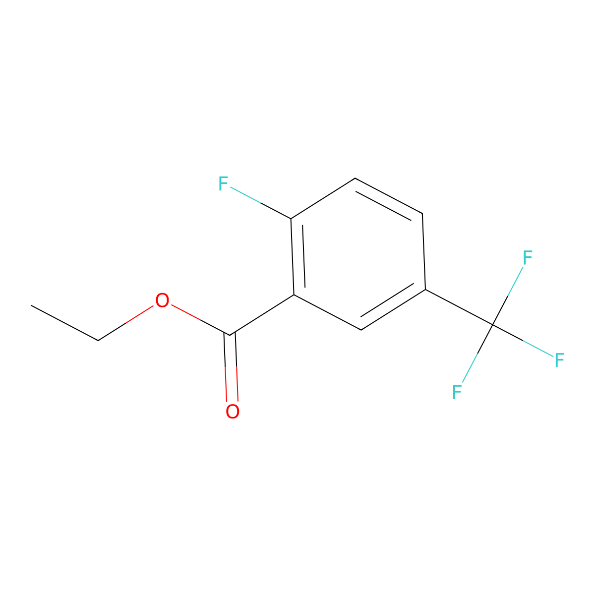 Benzoic acid, 2-fluoro-5-(trifluoromethyl)-, ethyl ester molecular structure, CAS 773134-94-4