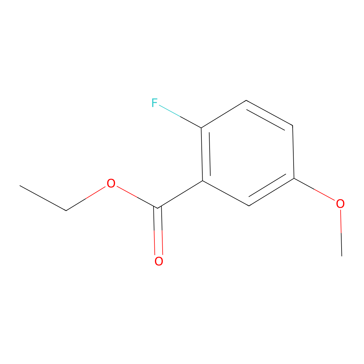 Ethyl 2-fluoro-5-methoxybenzoate molecular structure, CAS 773134-95-5