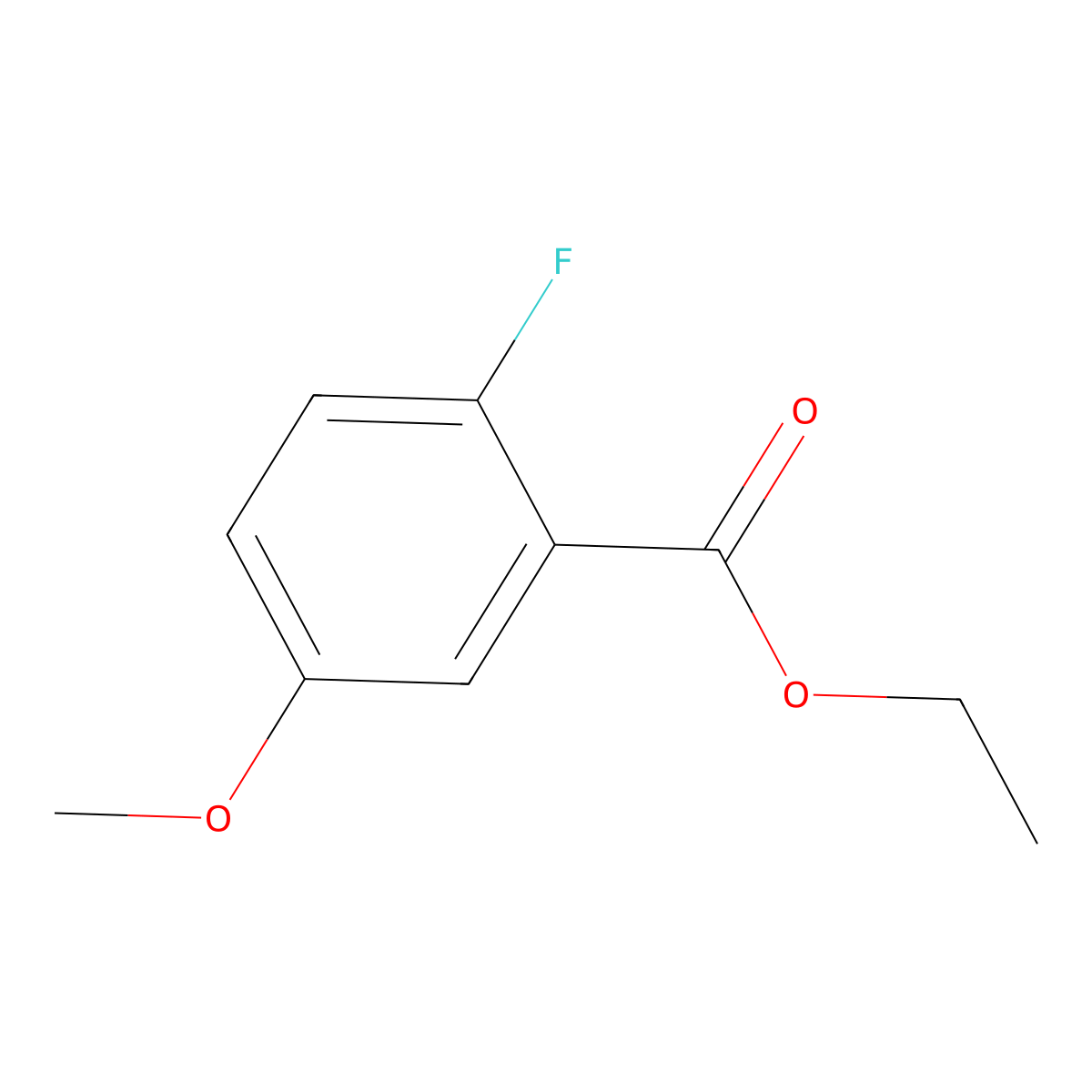 Ethyl 2-fluoro-5-methoxybenzoate molecular structure, CAS 773134-95-5