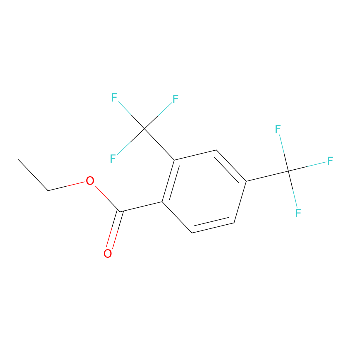 Ethyl 2,4-bis(trifluoromethyl)benzoate molecular structure, CAS 773135-00-5