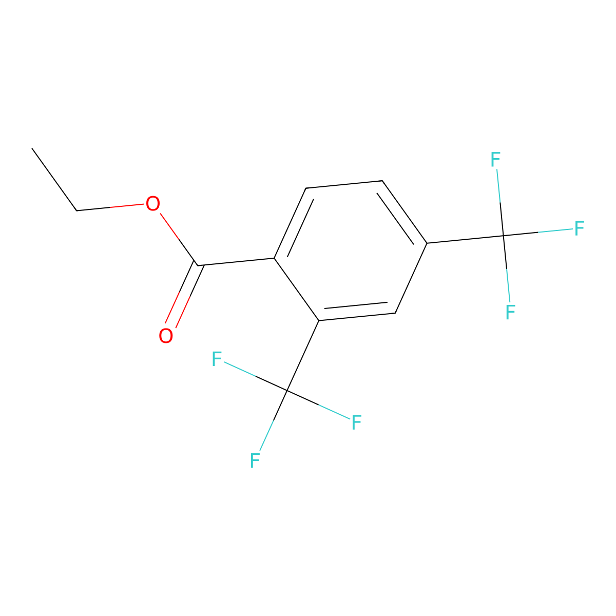 Ethyl 2,4-bis(trifluoromethyl)benzoate molecular structure, CAS 773135-00-5