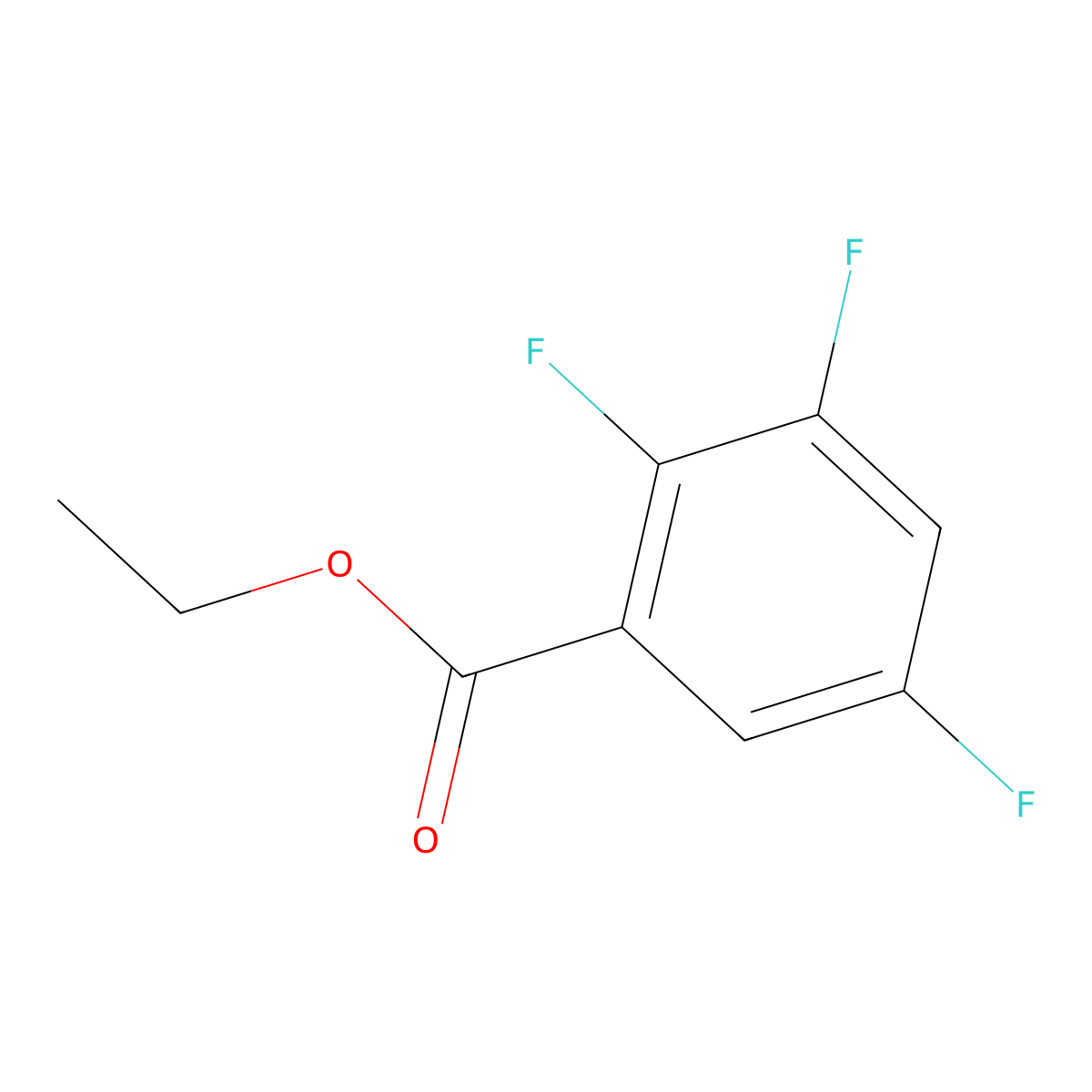 Ethyl 2,3,5-trifluorobenzoate molecular structure, CAS 773135-01-6