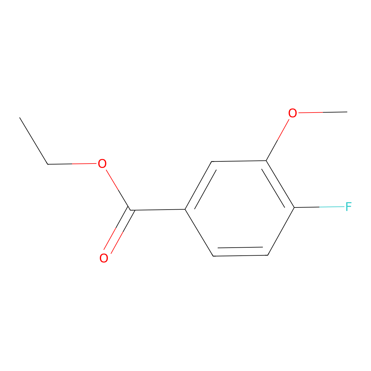 Ethyl 4-fluoro-3-methoxybenzoate molecular structure, CAS 773135-05-0