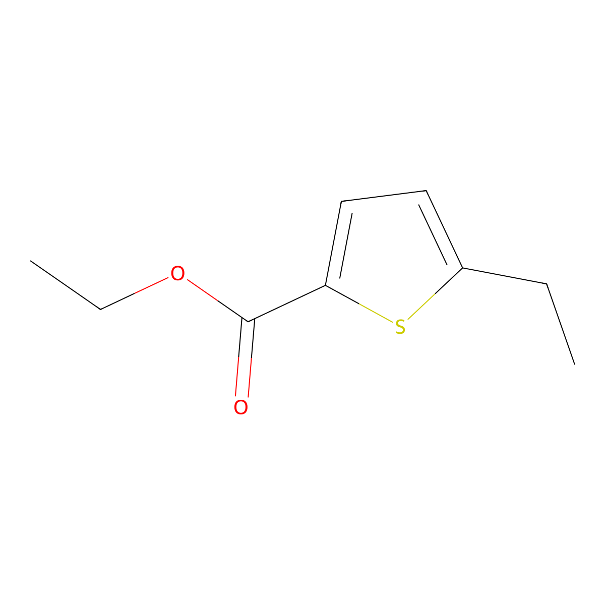 Ethyl 5-ethylthiophene-2-carboxylate molecular structure, CAS 773135-08-3