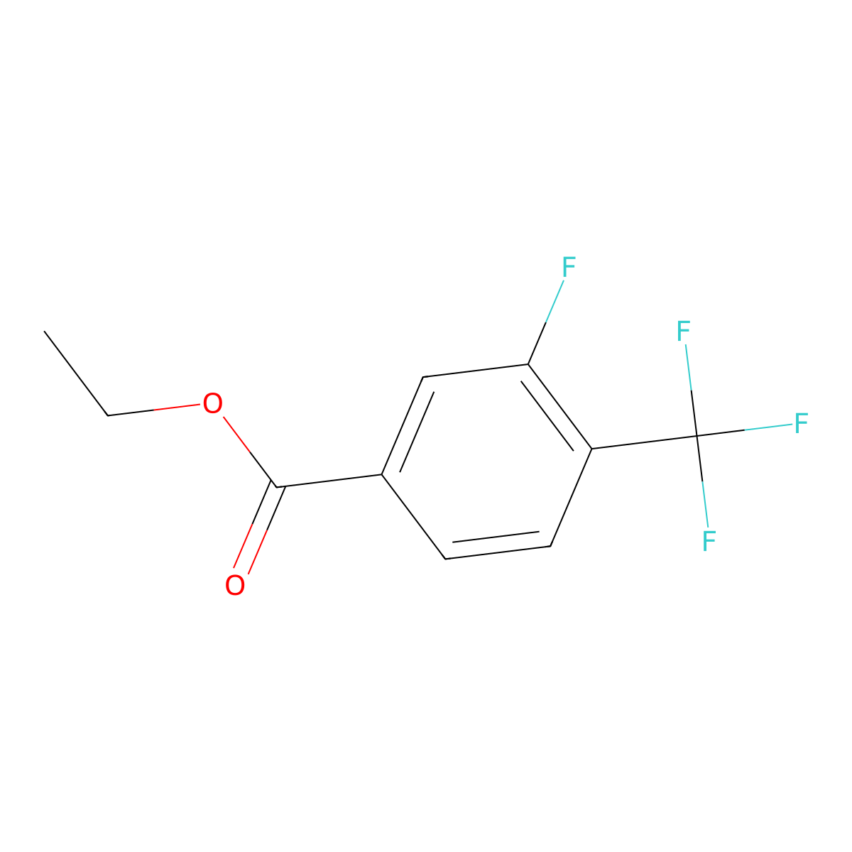 Ethyl 3-fluoro-4-(trifluoromethyl)benzoate molecular structure, CAS 773135-31-2