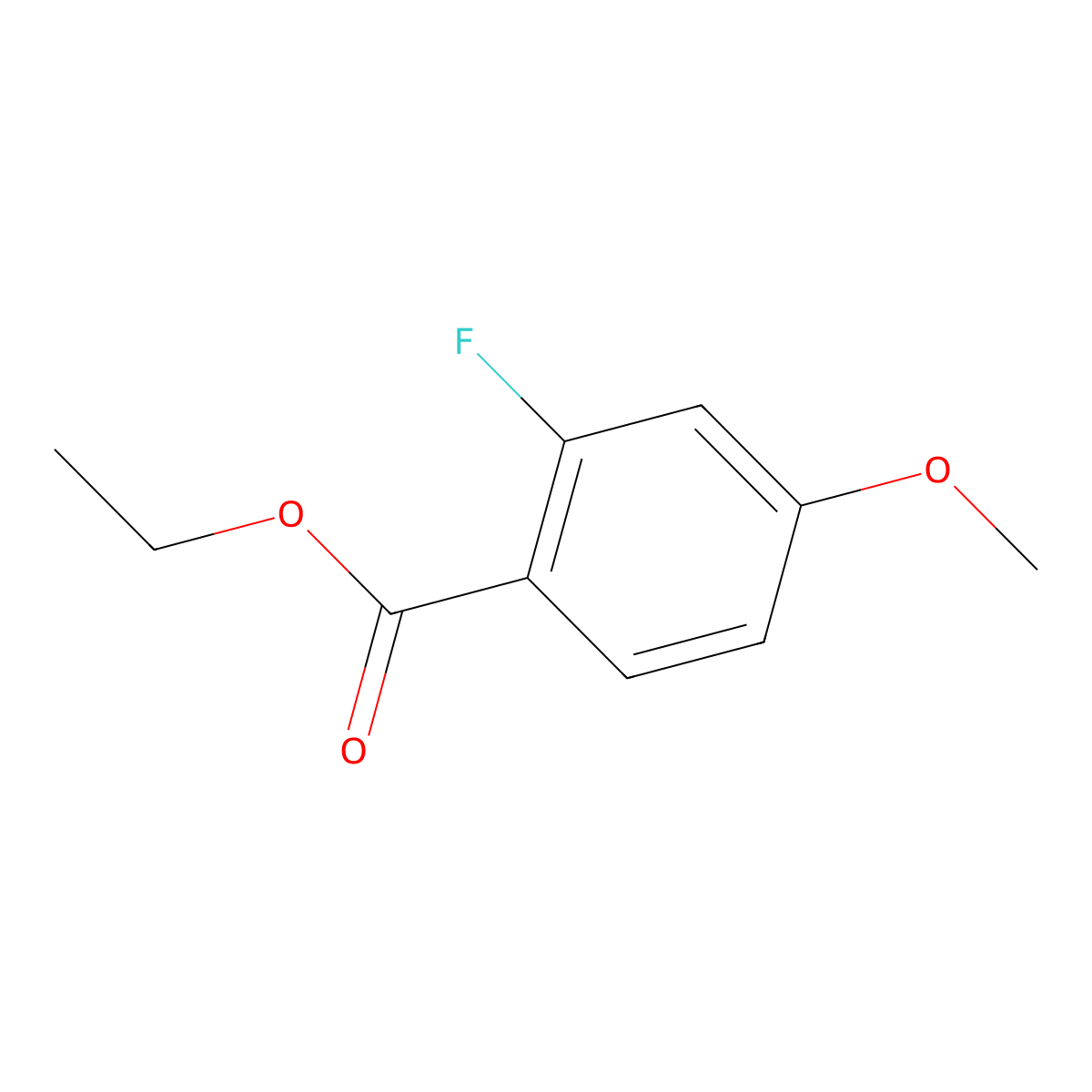 Ethyl 2-fluoro-4-methoxybenzoate molecular structure, CAS 773135-34-5
