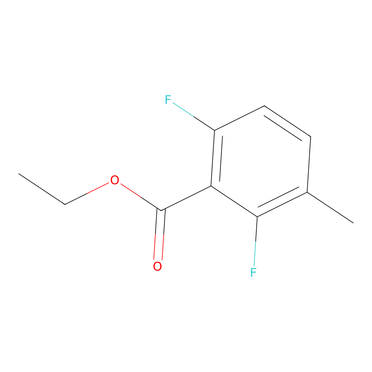Ethyl 2,6-difluoro-3-methylbenzoate molecular structure, CAS 773135-48-1